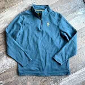 Browning Men’s Pullover Ling Sleeve Quarter Zip Sweater